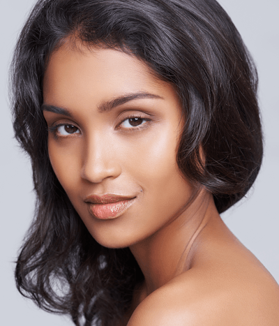 Portrait of a gorgeous ethnic woman staring at the camera